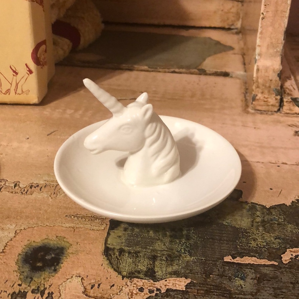 Trinket dish unicorn